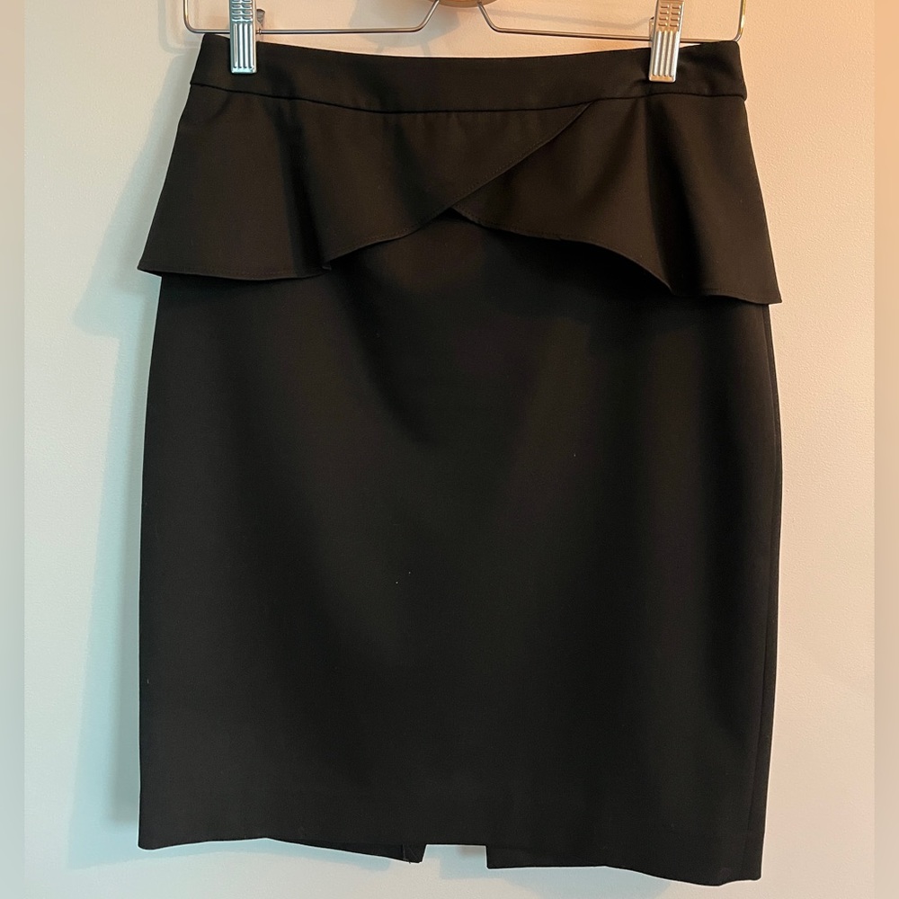 Express Peplum Pencil Skirt size 4, Black
